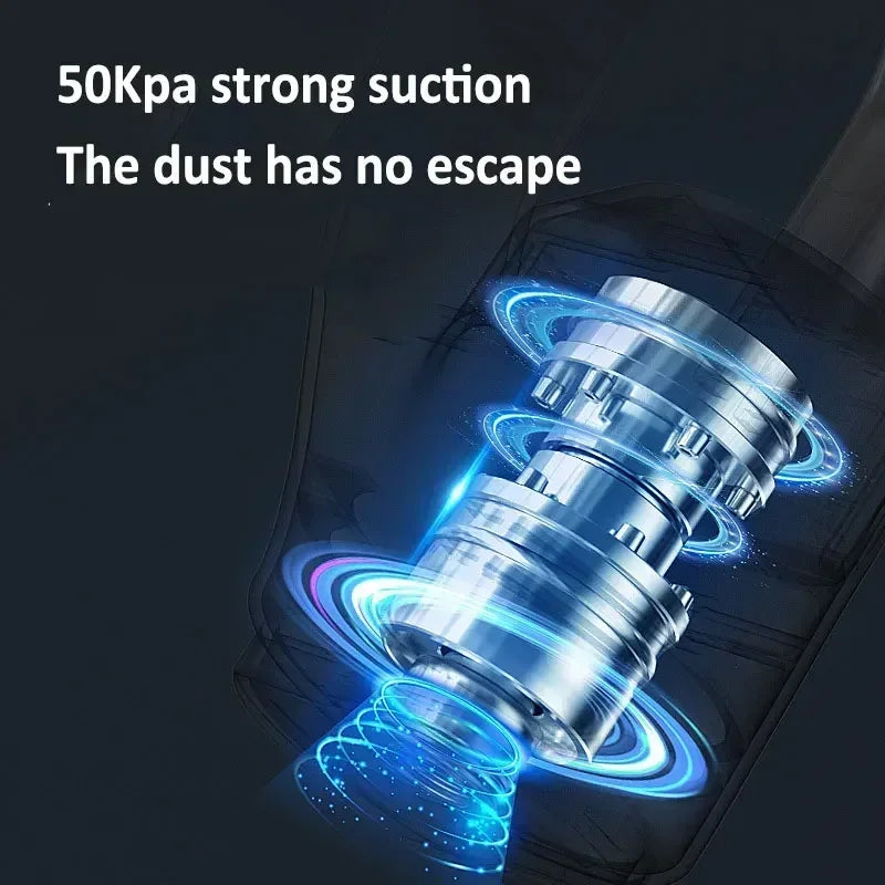 Car Vacuum Cleaner 2 in 1 60000PA Wireless Cleaner Handheld Chargeable Compressed Air Duster Vacuum Cleaner For Home Office