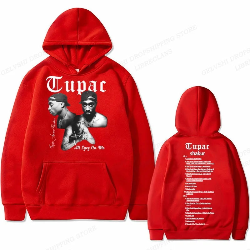 Tupac 2pac Hoodie Men Women Sweatshirt Print Unisex Streetwear Hip Hop Style Autumn Winter Fashion Hip Hop Tops Clothes Male