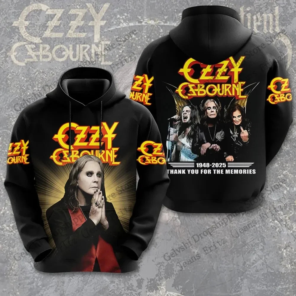 Vintage Rock Band Ozzy Osbourne 3d Print Hoodie Men Women Fashion Hoodie Sweatshirt Music Tracksuit Mens Hoodie Winter Clothes
