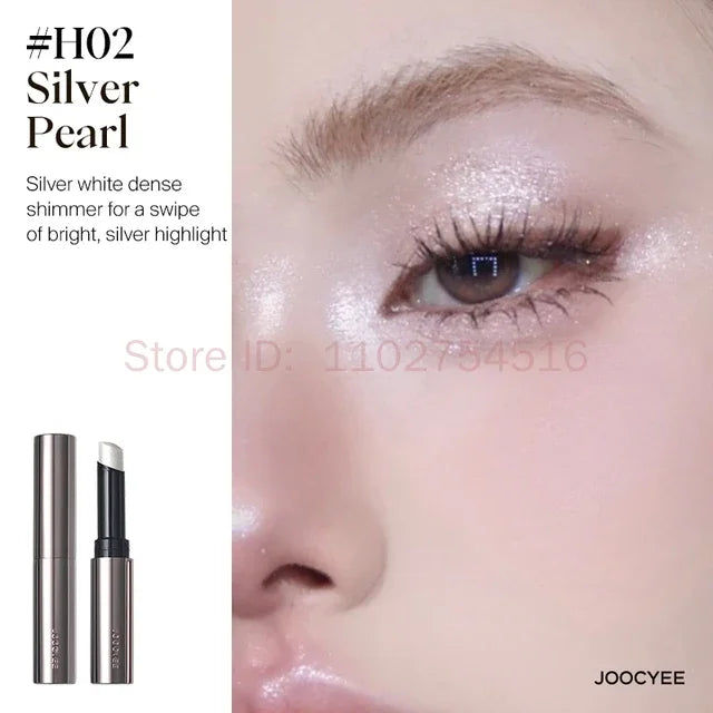 JOOCYEE Jelly Highlighter Stick Long-wearing Weightless feel on the skin Long-lasting Waterproof Champagne Cosmetics Face Makeup