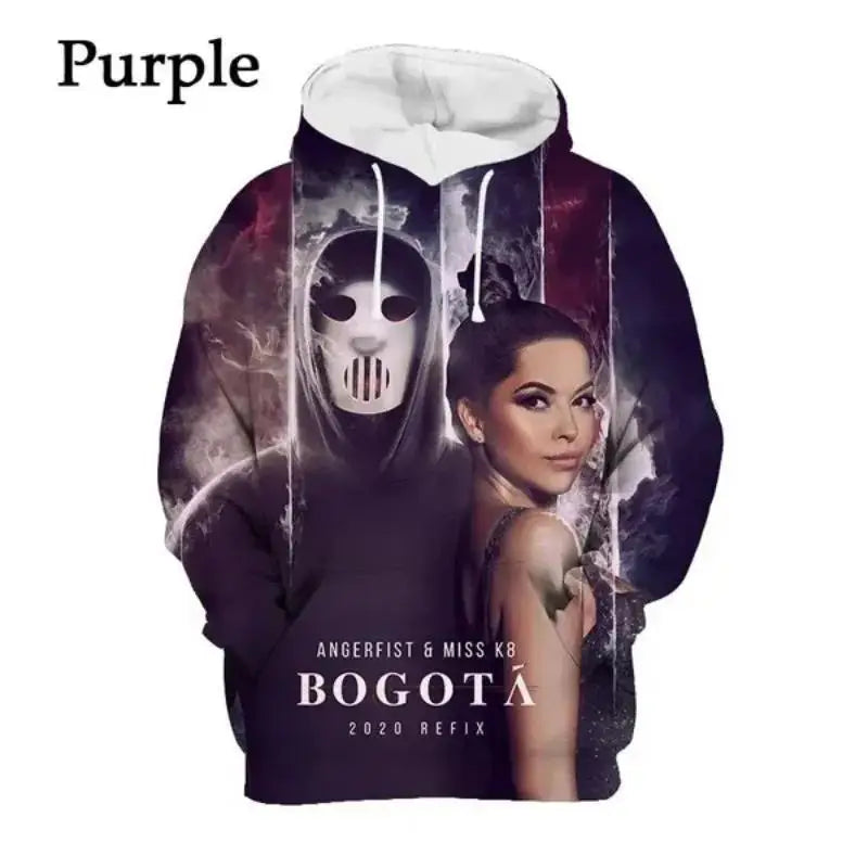 DJ Angerfist Hoodie Hip Hop Personality Autumn and Winter Sweatshirts Men's Women's Clothing Quality Haikyuu Hoodies