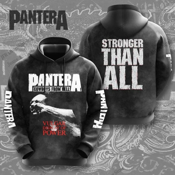 Retro Rock Pantera Band 3d Print Hoodie Men Women Fashion Hoodies Hip Hop Oversized Hoodie Sweatshirt Women Coat Women Tracksuit