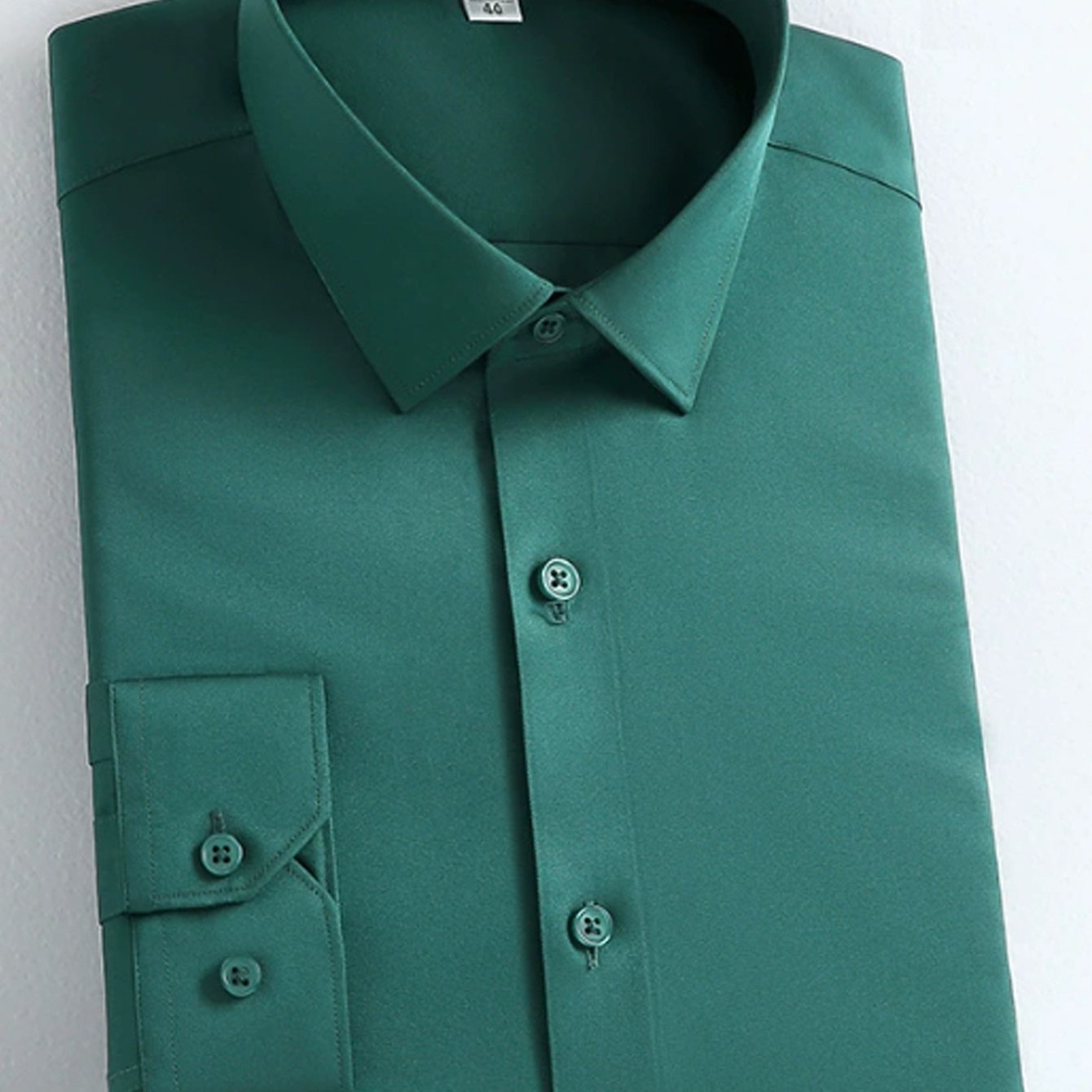 Youth Men'S Casual Long Sleeve Shirt | Square Neck, Button Details, All-Season, Slight Stretch Fabric, Skinny Fit